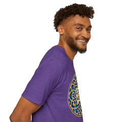 Artistic Detail Unisex T-Shirt, Mandala Tee, Boho Style Shirt, Relaxed Fit Top, Gift for Art Lovers, Casual Wear