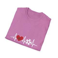 Soccer Heartbeat T-Shirt - Perfect for Sports Lovers, Gift for Soccer Fans,