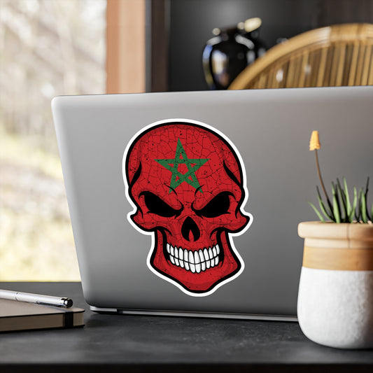 Moroccan Skull Sticker, Kiss-Cut Vinyl Decals, Punk Decor, Biker Accessories, Unique Gifts, DIY Art Decoration