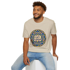 Artistic Detail Unisex T-Shirt, Mandala Tee, Boho Style Shirt, Relaxed Fit Top, Gift for Art Lovers, Casual Wear