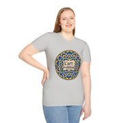 Artistic Detail Unisex T-Shirt, Mandala Tee, Boho Style Shirt, Relaxed Fit Top, Gift for Art Lovers, Casual Wear