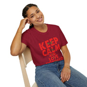Keep Calm and Love Morocco Shirt, Unisex Softstyle T-Shirt, Gift for Travelers, Casual Wear, Souvenir, Ethnic Pride Wear