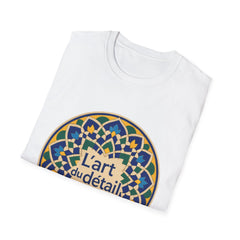 Artistic Detail Unisex T-Shirt, Mandala Tee, Boho Style Shirt, Relaxed Fit Top, Gift for Art Lovers, Casual Wear