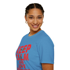 Keep Calm and Love Morocco Shirt, Unisex Softstyle T-Shirt, Gift for Travelers, Casual Wear, Souvenir, Ethnic Pride Wear