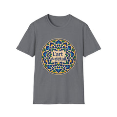 Artistic Detail Unisex T-Shirt, Mandala Tee, Boho Style Shirt, Relaxed Fit Top, Gift for Art Lovers, Casual Wear
